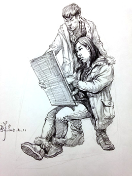 教师速写