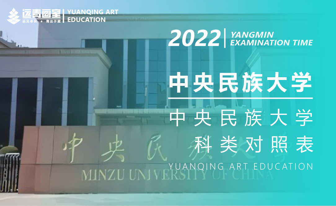中央民族大学2022年艺术类专业与省统考科类对应表